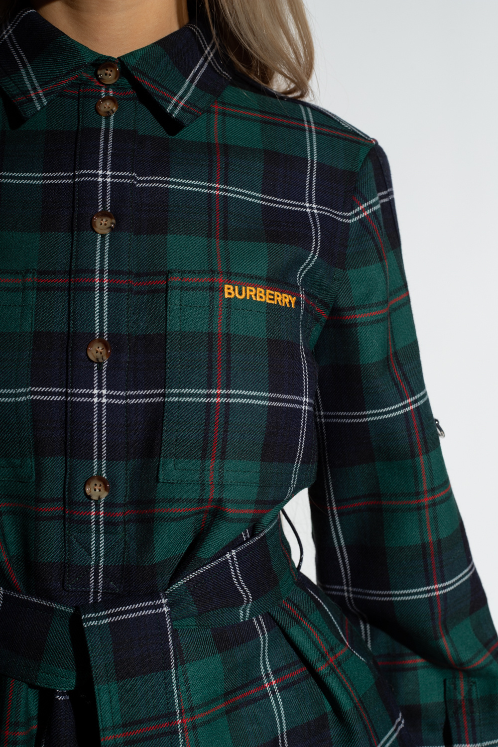 Burberry green clearance